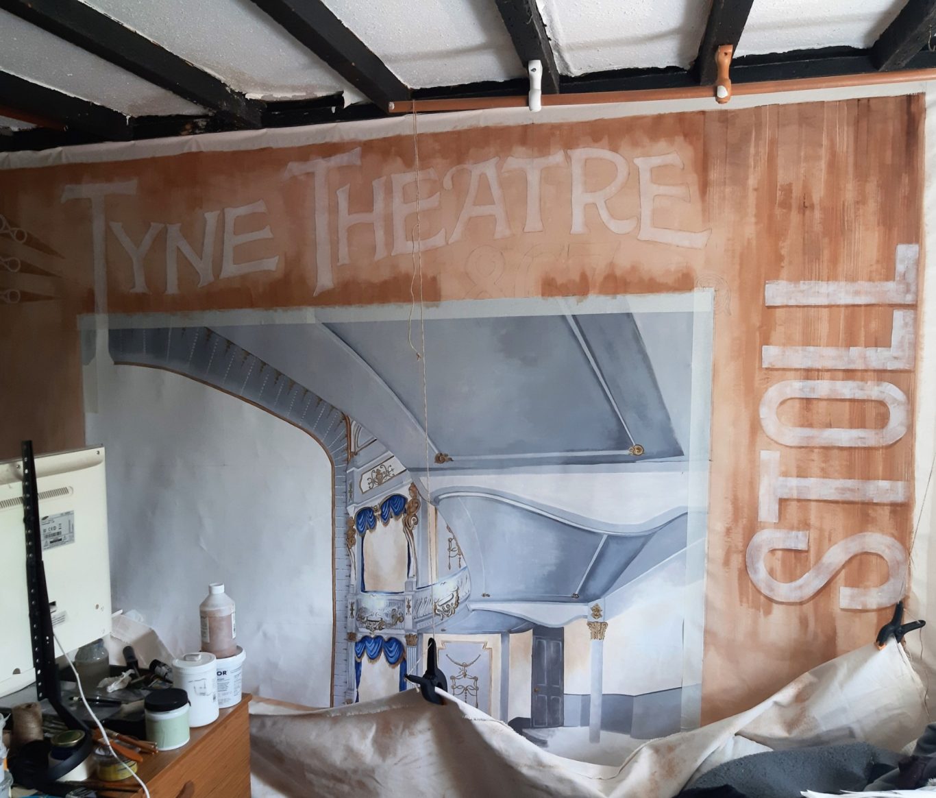 4. The design for the words ‘Tyne Theatre’ was taken from the heading of an 1899 programme in the theatres’ archive